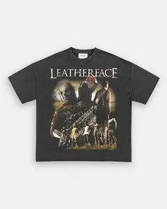 LEATHERFACE TEE Movie Lover Shirt, Movie Tee, Soft Cotton Unisex Shirt, Film Fan Gift, Vintage Y2K T-Shirt,Hoodie,Sweatshirt