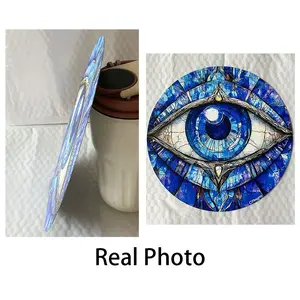 Mystical Evil Eye Wall Decor, Waterproof Aluminum Plate, Rust-Resistant Metal, Outdoor Home Art Decoration, Romantic Style