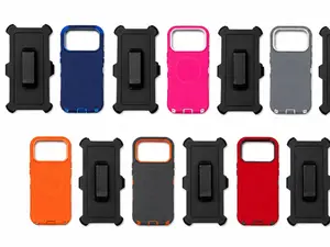 Heavy Duty Defender Case For 17 Pro with Magsafe and Holster/Kickstand