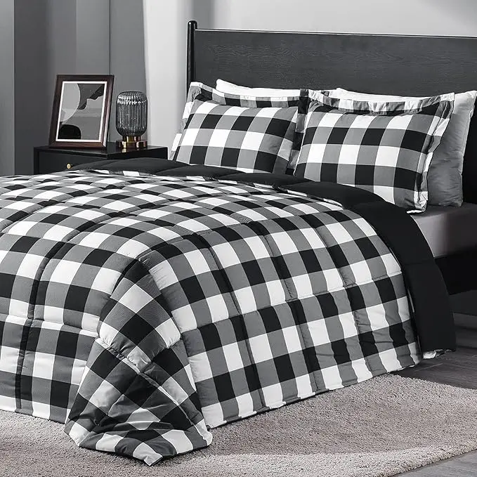 Plaid Black/White