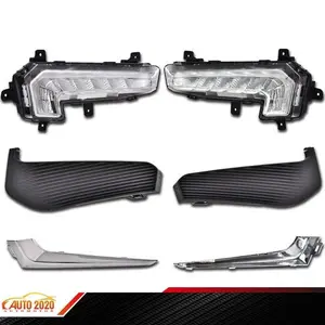 Fit For 16-18 Chevrolet Malibu XL Bumper LED DRL Daytime Running Fog Lights Lamp