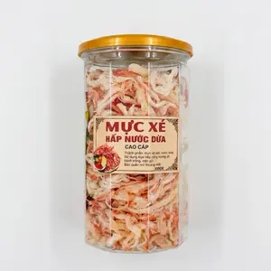 SHREDDED SQUID WITH COCONUT 10.5oz - MỰC XÉ HẤP DỪA CAO CẤP 300g/hộp - Ready Go Eat Seafood Snacks