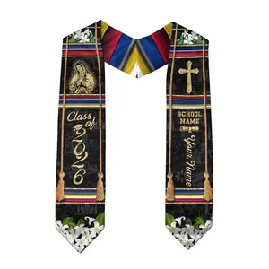 Personalized Filipino American Graduation Sash Class of 2026, Philippine Graduation Stole Gift