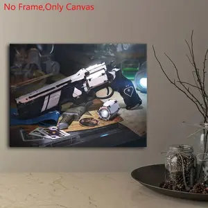 1 piece/set frameless canvas painting print poster,classic realistic scene art,Destiny Weapons Cayde-6 Ace of Spades,perfect gift for video game lover,ideal gift for bedroom,bathroom,office,living room,dorm hallway,kitchen,mural,wall decoration,room decor
