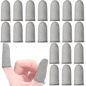 Gaming Finger Sleeves - 20PCS White Perfect Touchscreen Glide - Thumb Sleeve for Mobile Games - Dedales Gamer Profesionales - Phone Accessories Gaming Products