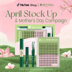 KEYYOU Brown Fairy DIY Lash Cluster Natural Water-Proof Super Thin Invisible Band Long-Lasting Eyelash Extensions Beginner-Friendly (Lash Single Box / Lash Kit）Feline lash look Medusa Lash handmade lash Tiktok April Stock Up & Mother's Day Campaign