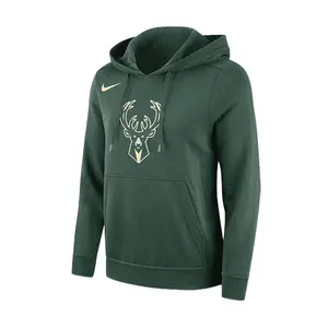 Women's Nike Club Icon Green Milwaukee Bucks Hooded Sweatshirt