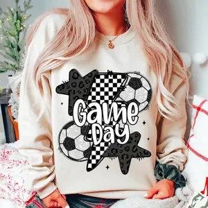 Glitter Soccer Shirt, Game Day Soccer Shirt, Retro Checkered Soccer Shirt, Soccer Mama Shirt, Soccer Mom Shirt, Leopard Soccer Coquette