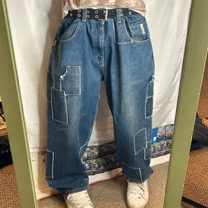 Brooklyn Express Patchwork Baggy Jeans
