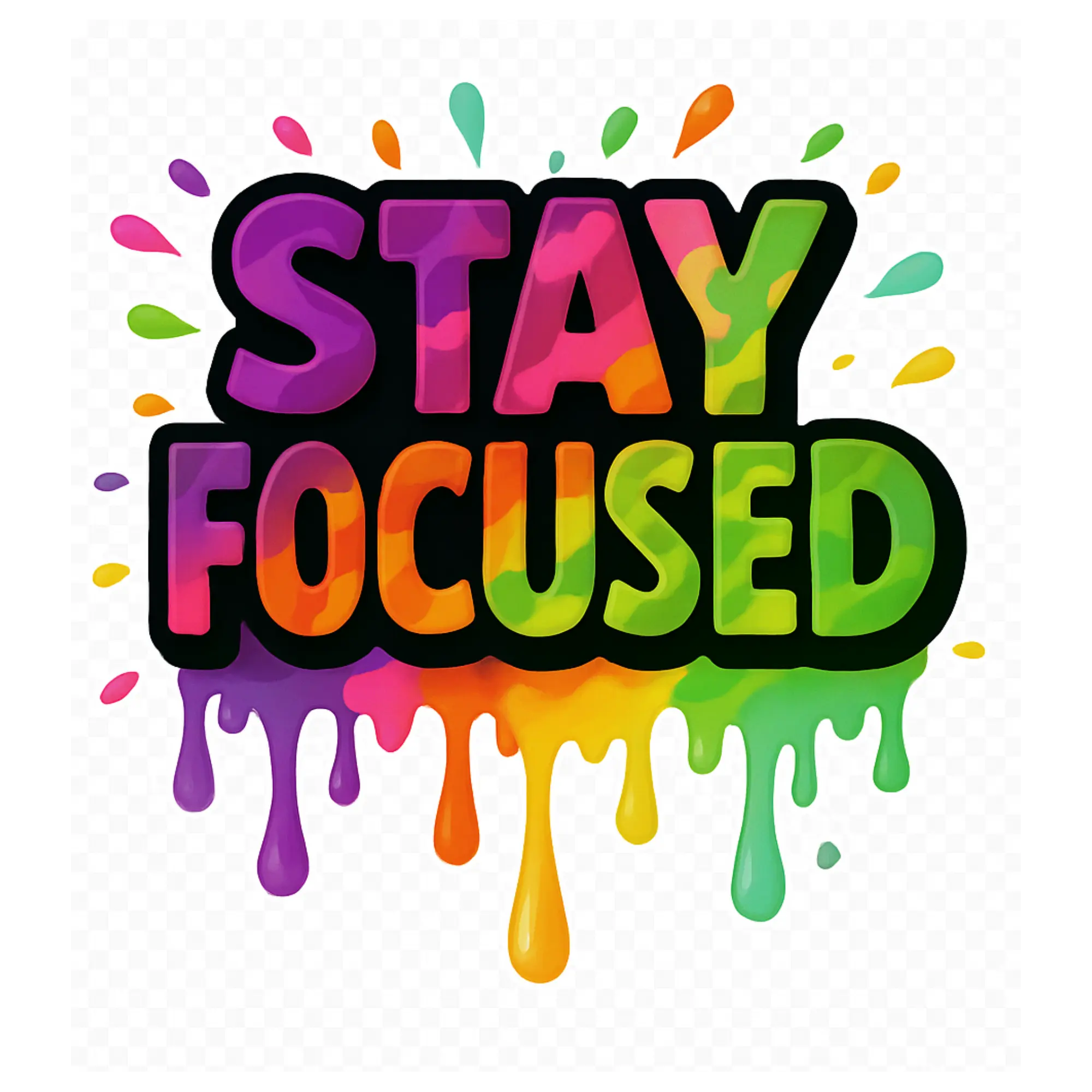 STAY FOCUSED DTF FILM - Focused Design for Enhanced Focus Versatile Use Easy Application User Friendly Solution