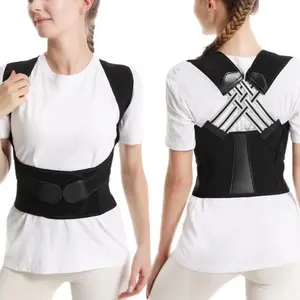 Fitness Heavy Shoulder Straps for Men & Women - Thick Black Double Straps for Straight Back Support, Chest Extension, and Open Shoulder Training - 40-50Kg Capacity - Healthcare Tool