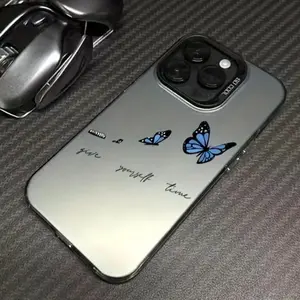 Butterfly Pattern Phone Case, 1 Count Phone Protective Cover, Shockproof Phone Cases Compatible with iPhone 7 8 X 11 12 13 14 15 Pro Max