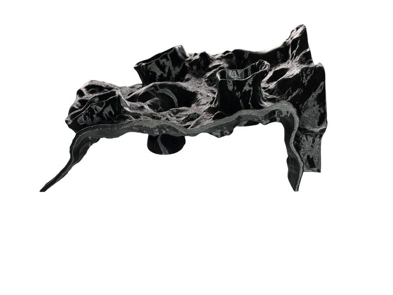 Aquarium Cave Hideout Desert Bluff | Layered Sand Fish Tank Cave | Natural Aquascape Decor