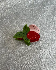 Strawberry Garden Claw Hair Clip