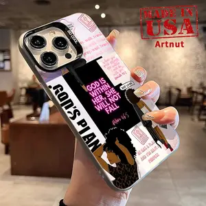 God Within Her Pattern Magnetic Phone Case for iPhone 16 15 14 Pro Max 13 12 11 XR XS Plus Shockproof Anti-Scratch Durable PC Back Protection Cover Cellphone Protective Smartphone Casing