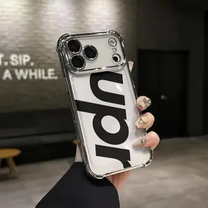 Minimalist design Phone Case for iPhone 17 AIR 17 PRO 16 PRO 15  PRO MAX  14 PLUS 13 PRO 12 11 series (silicone softshell) airbag anti-drop and shockproofmobile phone protective case, Tpu