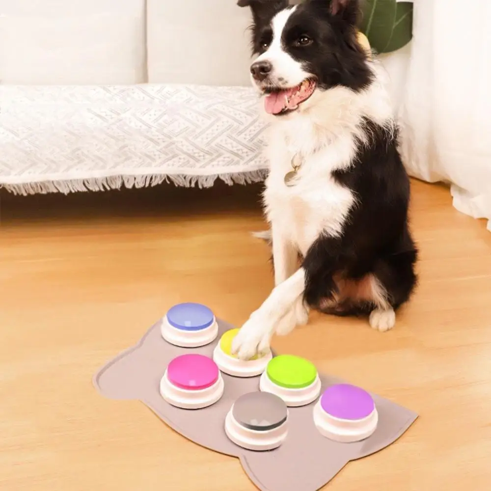 Random Color Pet Communication Button, Dog Talking Bell, Pet Training Equipment for Dog & Cat