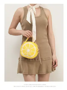 Women's Lemon Print Crossbody Bag, Multifunctional Y2K Shoulder Bag, Casual Classic Style, Suitable for Commuting, Daily Use, Travel