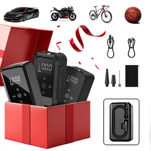 Mystery Box-Portable car air pump is shipped randomly Cordless Car Tire Inflator with Battery Cordless Portable Air Compressor strong light Portable Digital Car Tire Inflator digital display Christmas gifts Gifts for men and women