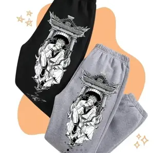 Retro Vintage Ryomen Sukuna Collection Jujutsu #Kaisen Anime Sweatpants, gift for friend, for women , Cotton Graphic Casual Sweatpants