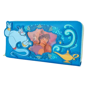 Aladdin Princess Series Lenticular Zip Around Wristlet Wallet