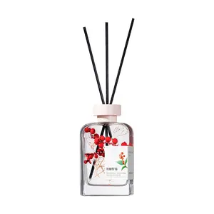 SONG CHAO Thorn Wild Berry Reed Diffuser - 200ml Natural Botanical Aroma Oil for Home Fragrance & Air Freshener, Upgraded Formula