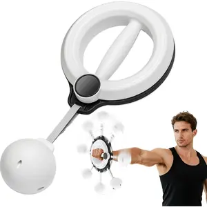 Shoulder Workout Equipment for Men and Women, 360° Hand-Crank Infinity Arm Hoop, Forearm Trainer, Shoulder and Chest Exercise Equipment, Home Fitness Equipment and Gym Workouts