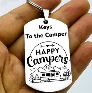 keys to the camper Happy camper Keychain