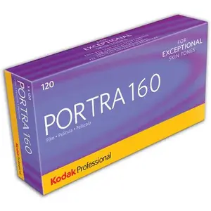 Kodak Professional Portra 160 Color Negative Film (120 Roll Film, 5-Pack)