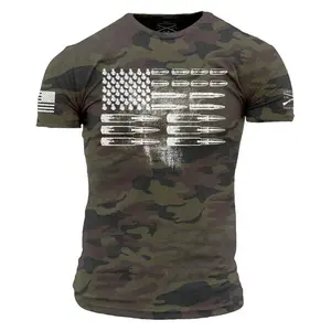 Men's Ammo Flag T-Shirt - Woodland Camo