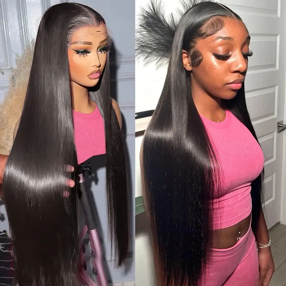 5×5 Ready Go Wig 30inches Straight Wigs Human Hair Wigs Pre Plucked Wig Bleached Knots  Pre Cut Lace