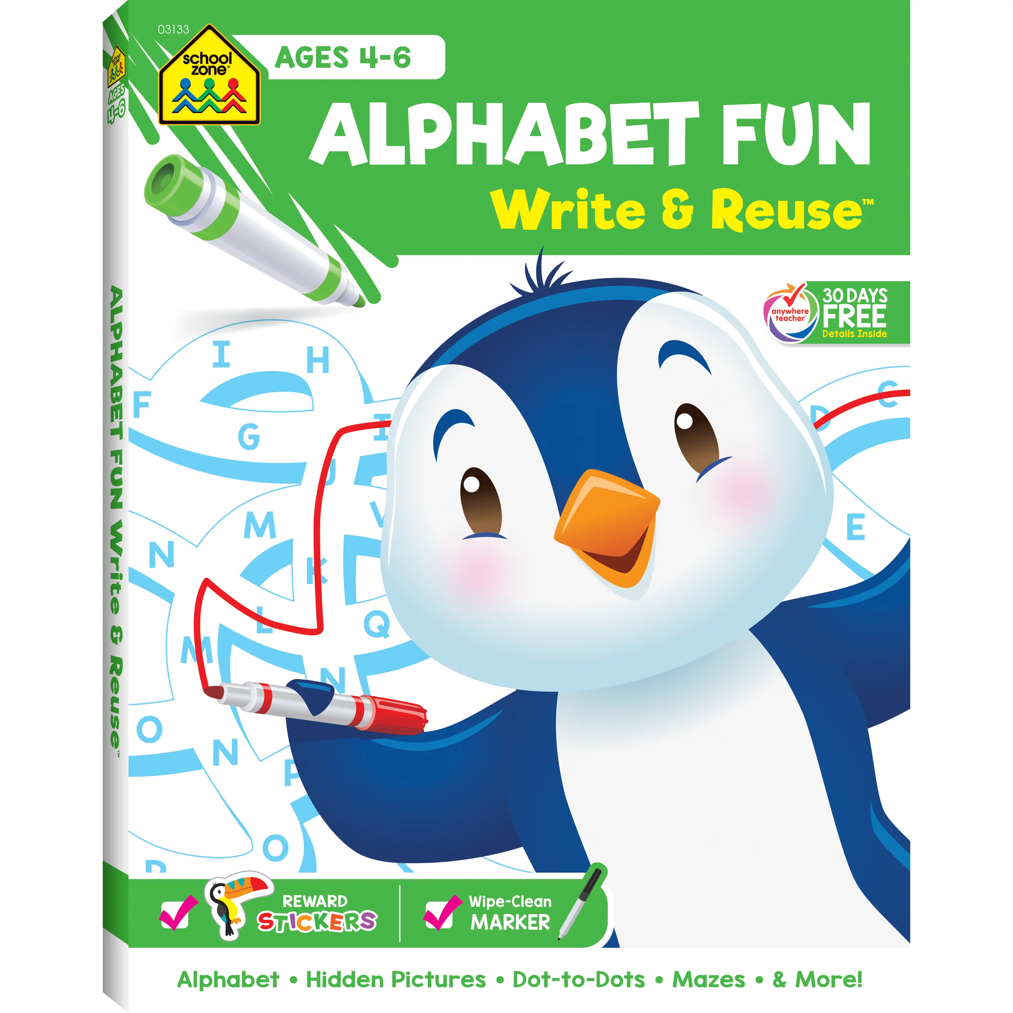 Alphabet Fun Write & Reuse Workbook - TikTok Shop