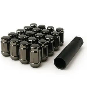 Spline Drive Tuner Lug Nuts 12x1.50 Gunmetal