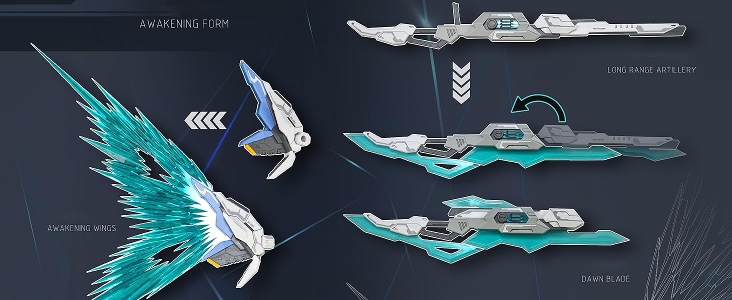 Funtasy Planet SNAA 1/144 Mecha Model Kit - Gawain Ver.KK Spirit Emperor Guardian Knights of the Round Table - Articulated Action Figure Building Kit, Metallic Pre-Painted Parts, Gift for Adults