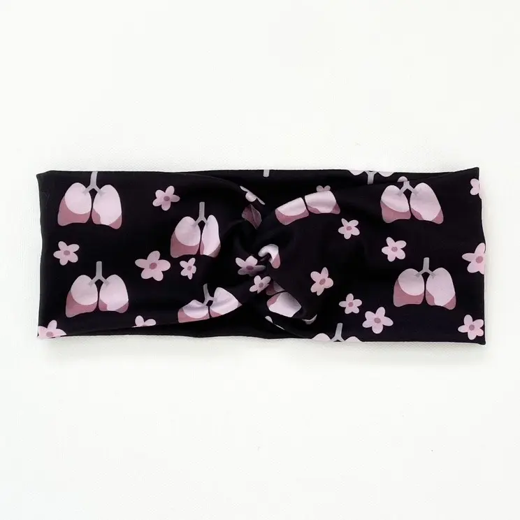 Lungs Headband - Respiratory Therapist and Nurse Headband