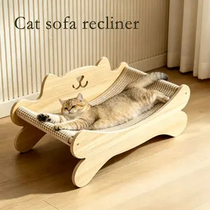 This is a multifunctional cat scratching sofa made from sisal rope, providing an ideal play surface for cats. It features a sturdy, durable scratch-resistant sofa design that’s perfect for cats’ claws; it can serve as both a sleeping area and a scratching