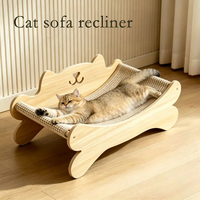 This is a multifunctional cat scratching sofa made from sisal rope, providing an ideal play surface for cats. It features a sturdy, durable scratch-resistant sofa design that’s perfect for cats’ claws; it can serve as both a sleeping area and a scratching