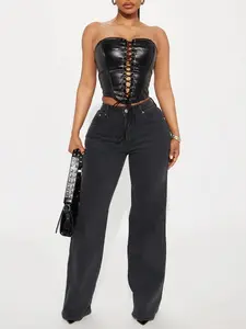 Bonafide Basic Straight Leg Jeans - Black Wash