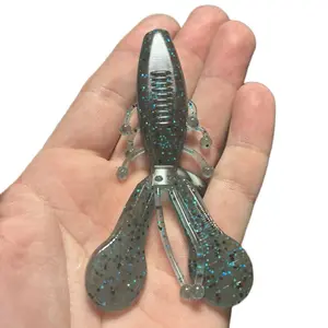 Charreada 4in Craw Fishing Lure 6 in a Bag Realistic Design for Bass.