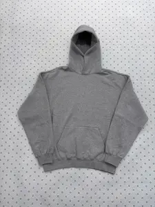 Hoodie Deep Grey - High-Quality Graphic Long Sleeve Sweatshirt for Men's Casual Outdoor Wear, Oversized Fit, Comfortable & Durable - Menswear