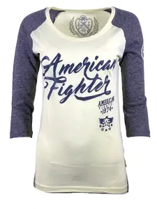 AMERICAN FIGHTER Women's T-Shirt TRINITY RAGLAN Tee Biker
