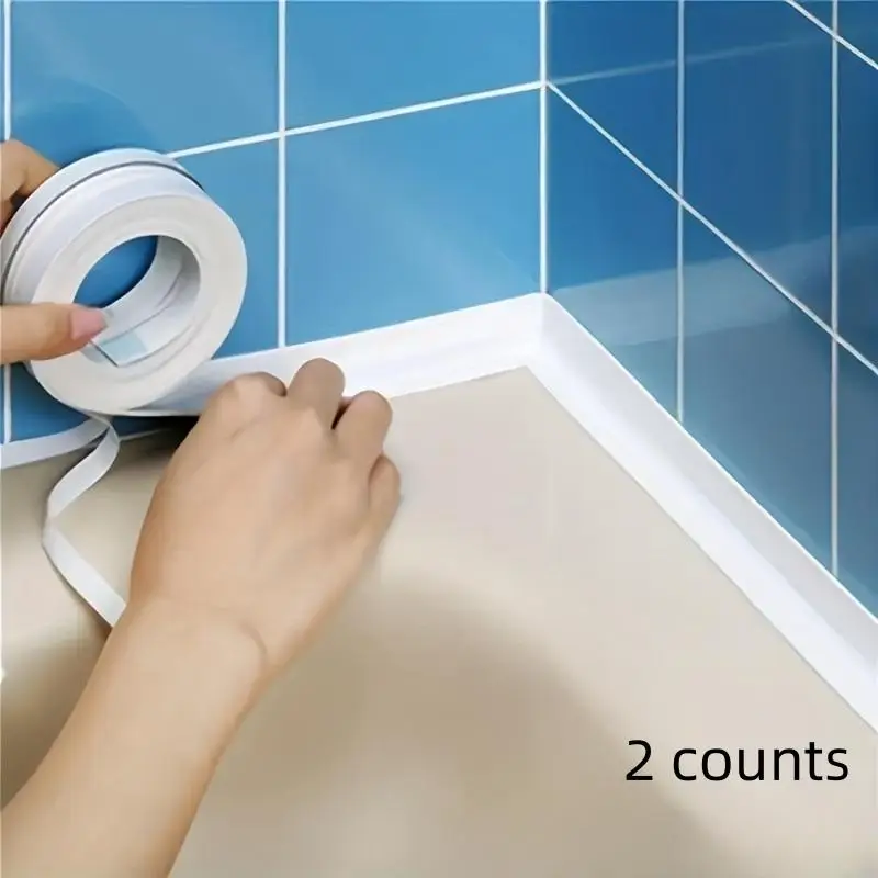 Kitchen Waterproof & Mildew-proof Tape, Self-adhesive Bathroom Corner Tape, Toilet Waterproof Sealing Tape for Kitchen & Bathroom