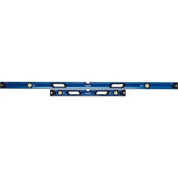 Empire Level Magnetic 32" & 78" Long 3 Vial Box Beam Level Metal, Blue, 1 Level & 2 Plumb Vials EM75JAMB