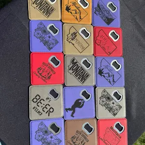 Bottle opener plus coasters