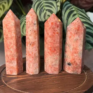 Sunstone Tower • Polished Crystal Point • Joy • Confidence • Creativity Boost • Chakra Energy high vibe crystals