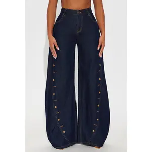 Asher Barrel Leg Jeans - Dark Wash