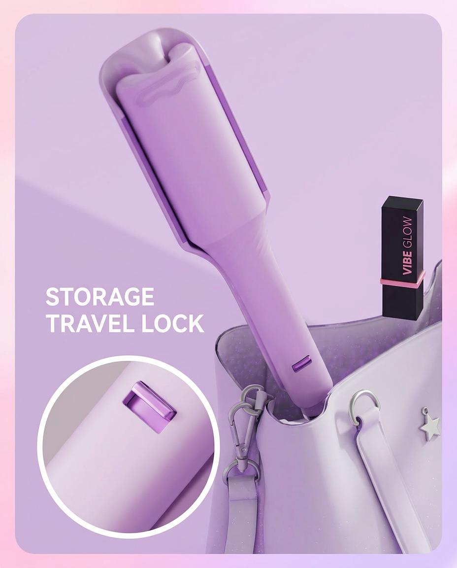 3-Barrel Deep V Wave Curling Iron American Latin Wave Hairstyle  2026 New Upgrade Adjustable Temperatures Fast Heating Silicone Cover  HairTutorial