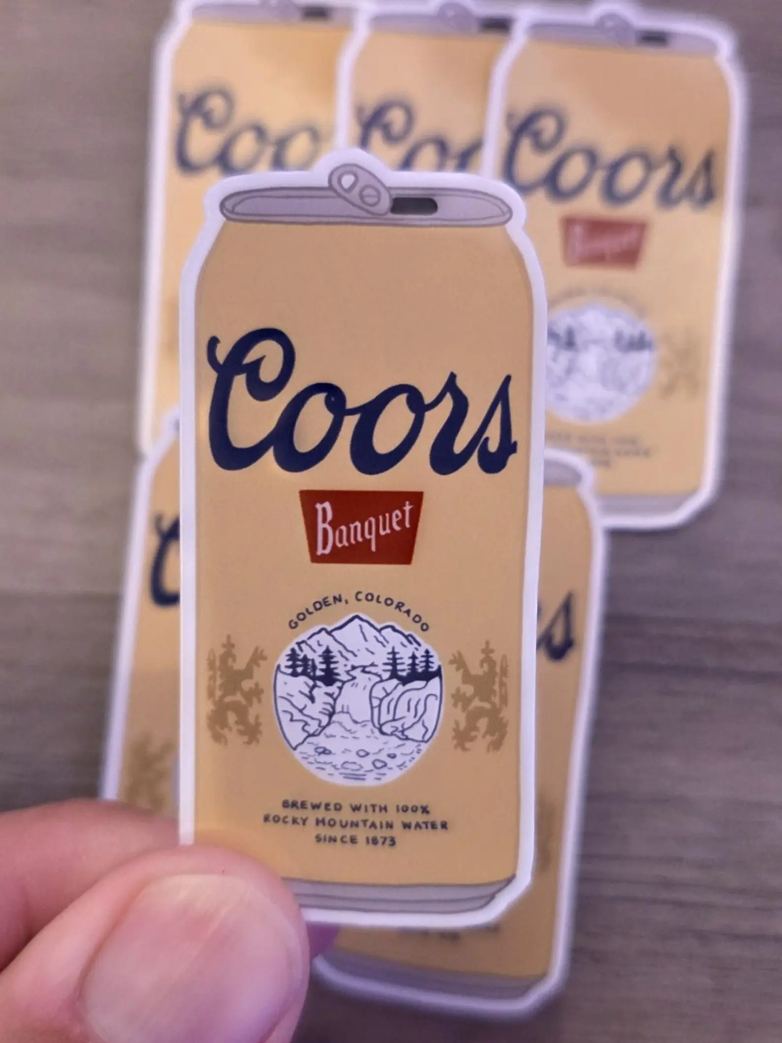 Coors Banquet Stickers Vinyl Beer Can Stickers | Waterproof Stickers | Blue-Collar Humor | Laptop Toolbox Stickers