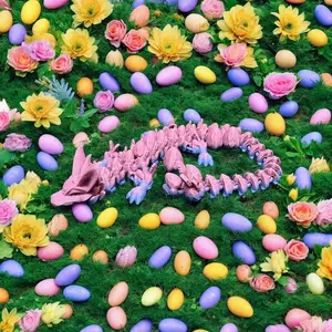 Mystery Easter Dragon Figurine - Year Of The Dragon - Desk Fidget - Gift Decor Ornaments
