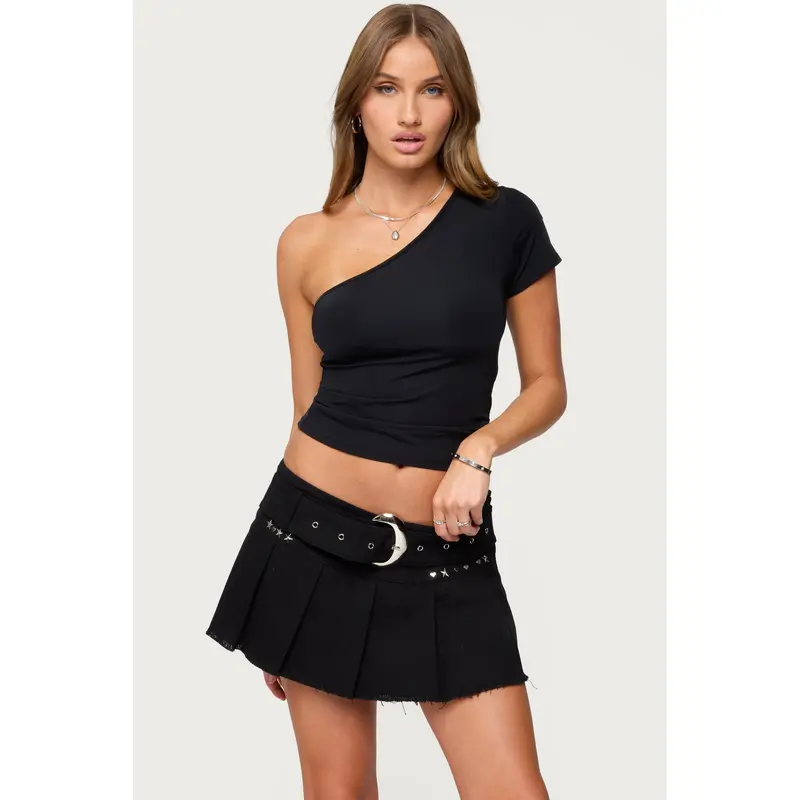 one shoulder shirt - TikTok Shop
